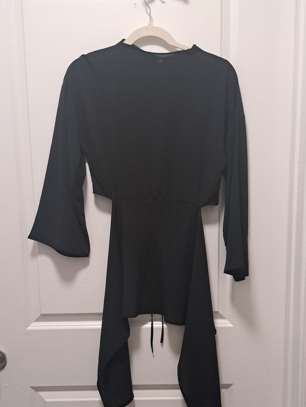 Zara Black Top with Branded Neck Label Very Flowy